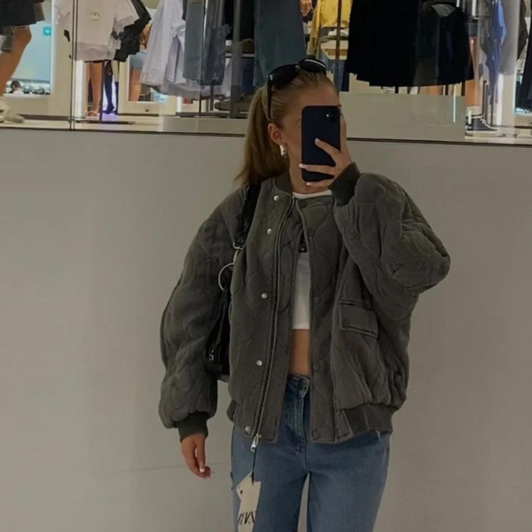 The Oslo Quilted Bomber Jacket