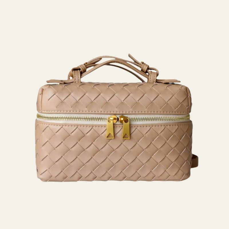 The Turin Woven Leather Duffel Bag