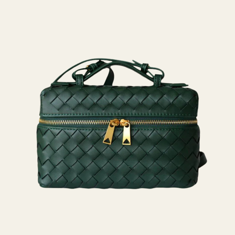 The Turin Woven Leather Duffel Bag