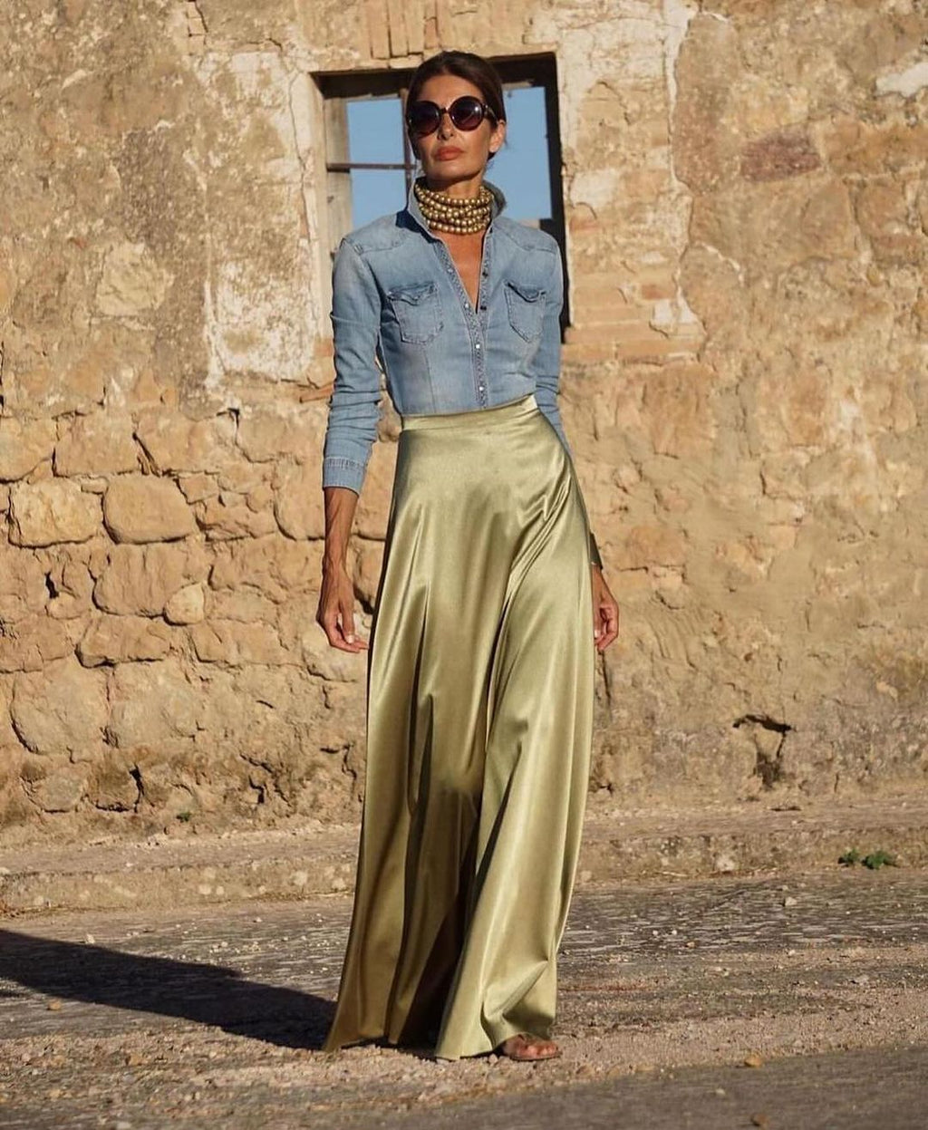 GRACE SKIRT Tea Green