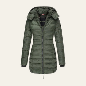 The Bergen Puffer Coat Green