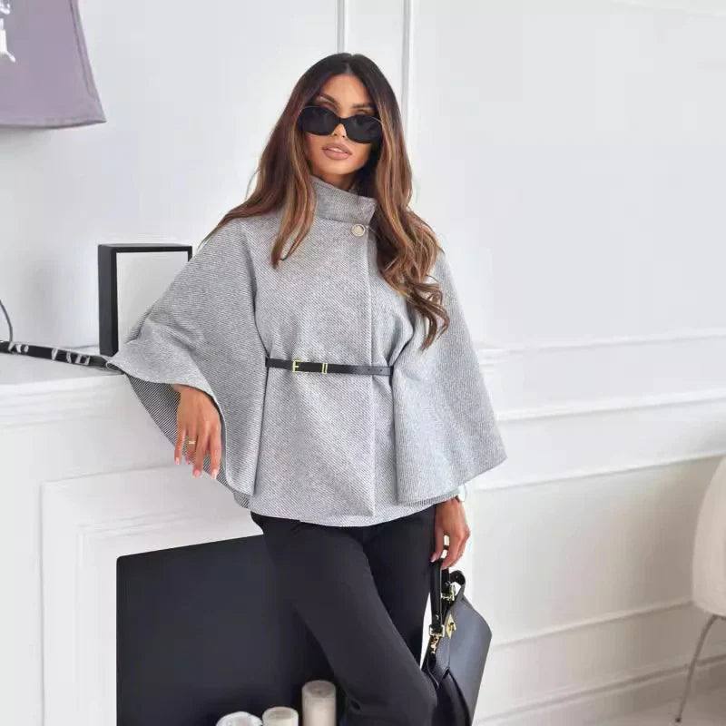 The Vienna Belted Cape Coat