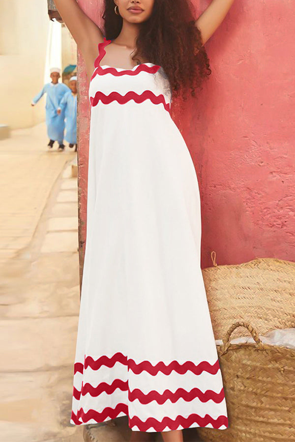 Slim vacation skirt, high-end suspender dress