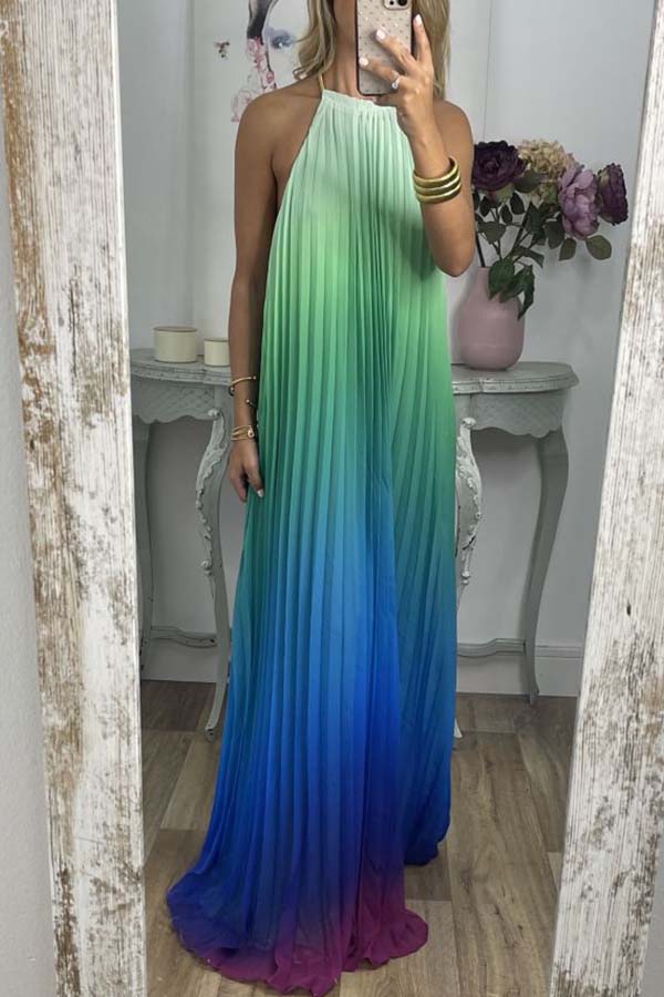 GRADIENT PEARL DRESS