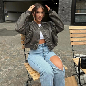The Milan Leather Bomber Jacket