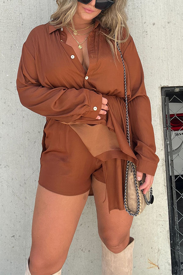 SATIN COVERED NIGHTS ROMPER DRESS