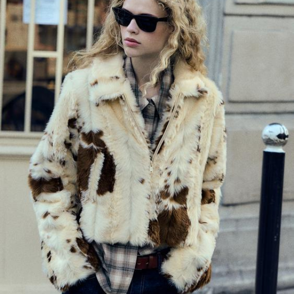 The Oslo Cropped Faux Fur Jacket