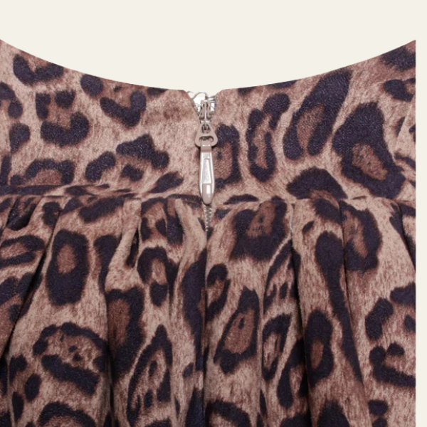 The Sanremo Structured Leopard Mini Dress