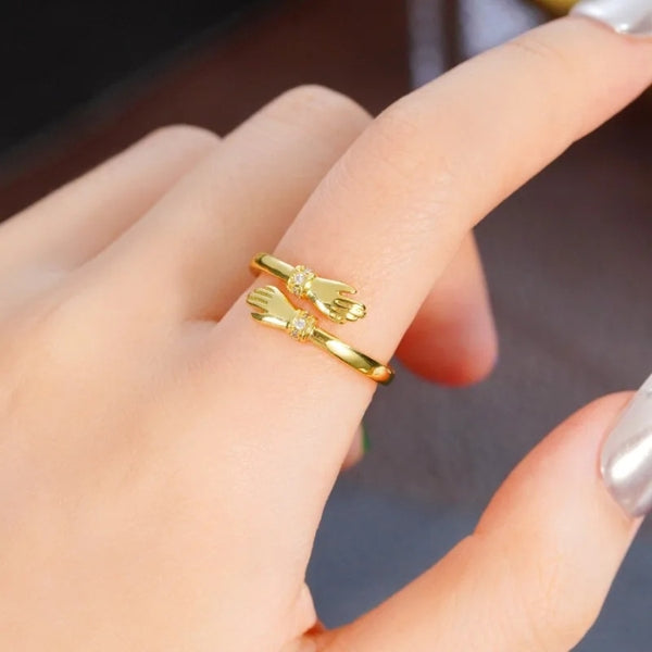 The Embrace Open Hand Ring
