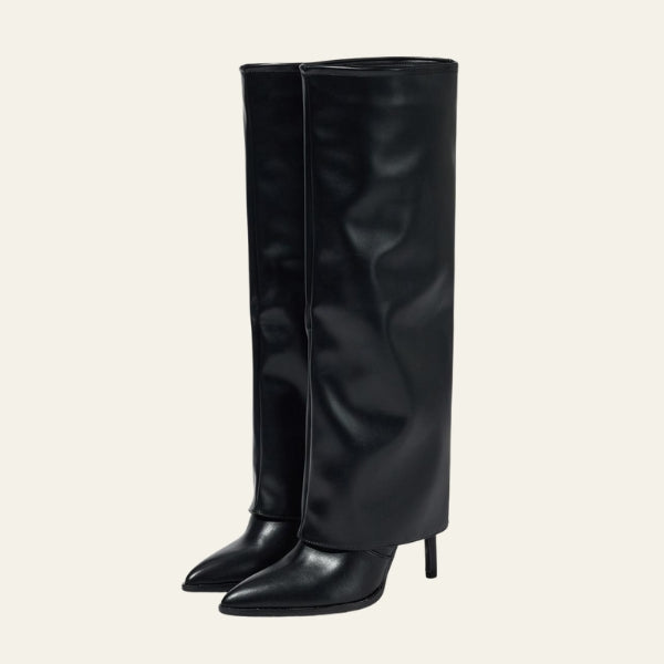 The Soho Fold-Over Stiletto Boot