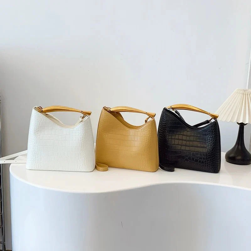 The Anya Croc-Embossed Handbag