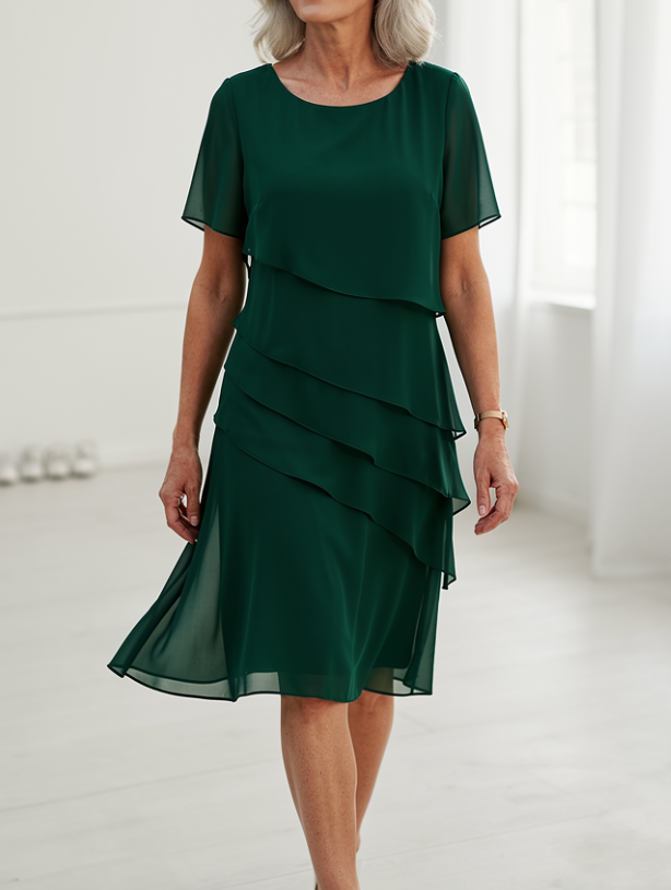 Juliette | Fluid Ruffle Elegance Dress