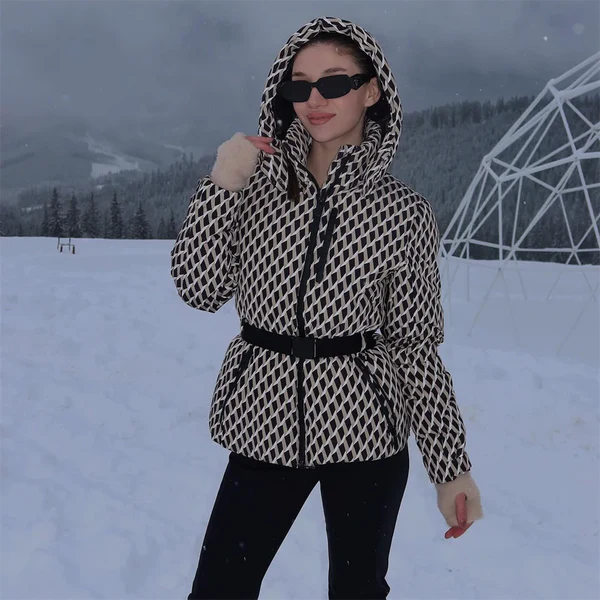 The Marlowe Belted Patterned Jacket