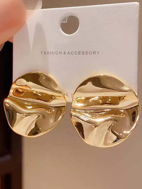 Boucles d'oreilles géométriques irrégulières minimalistes