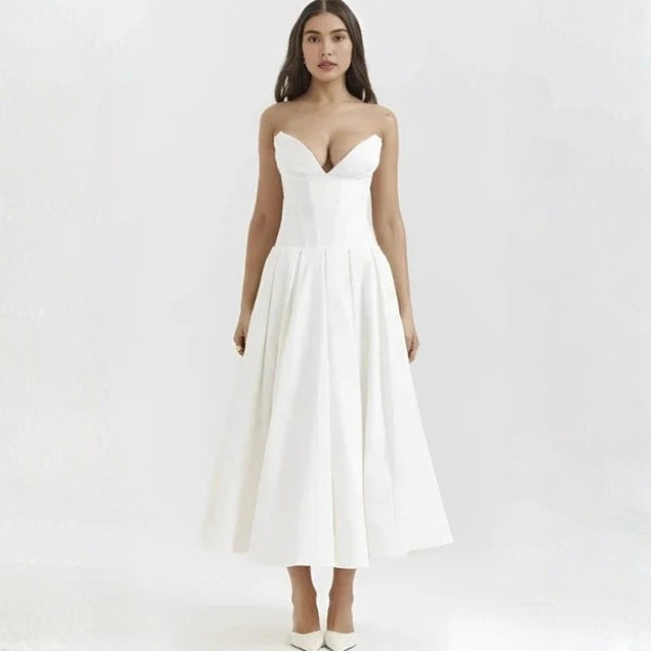 The Taylor Sculpted Sweetheart Midi Dress