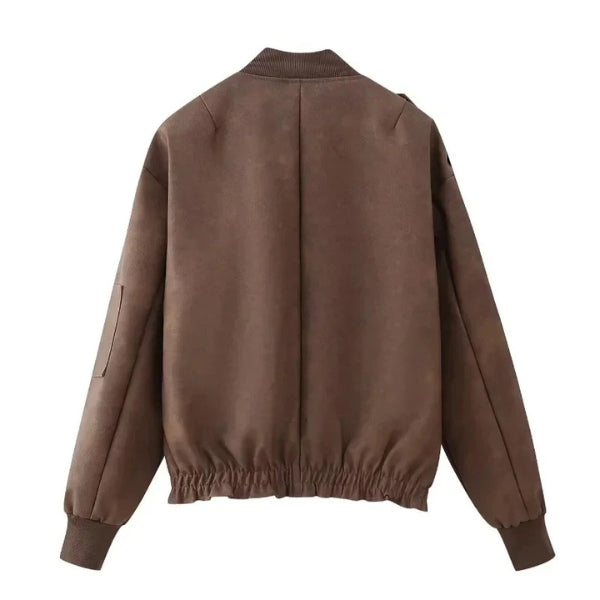 The Soho Leather Bomber Jacket
