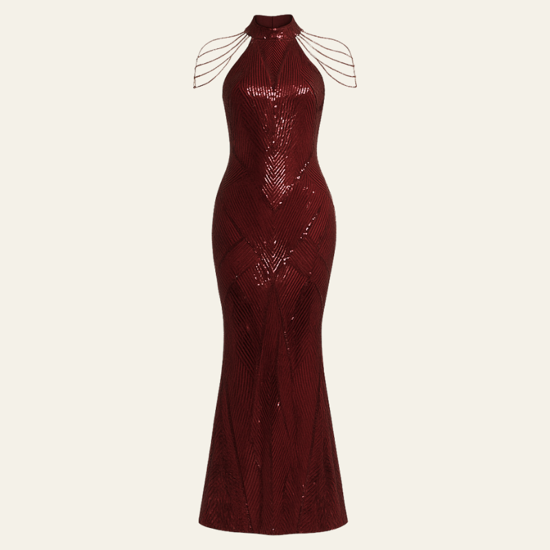 The Cannes Sequin Evening Dress