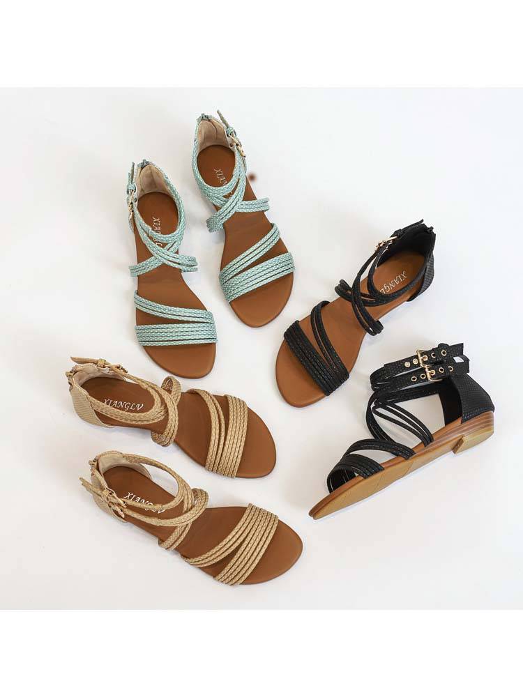 Sandales romaines plates