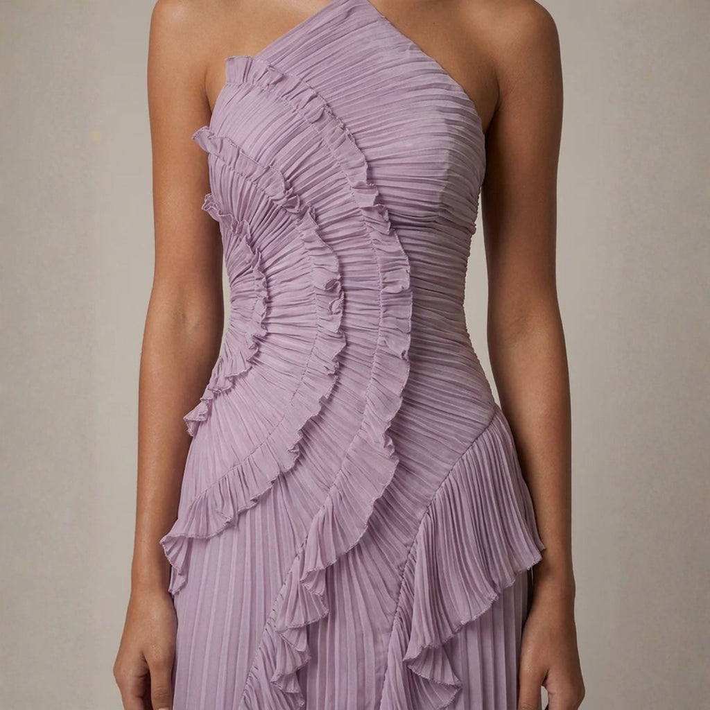 The Amalfi Ruffle High-Low Dress