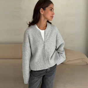 The Verona Knit Zip Cardigan