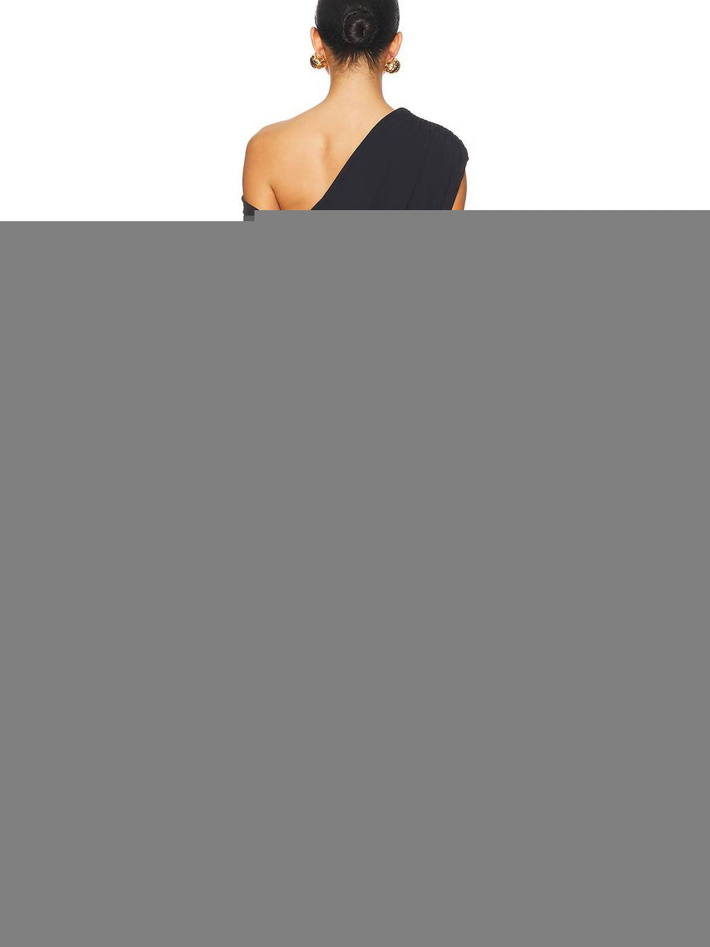 Schulterfreies, plissiertes Maxikleid im Slim-Fit