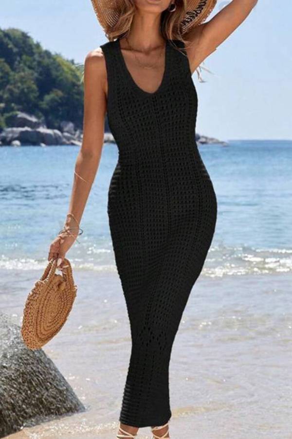 Sling Cutout Holiday Dress