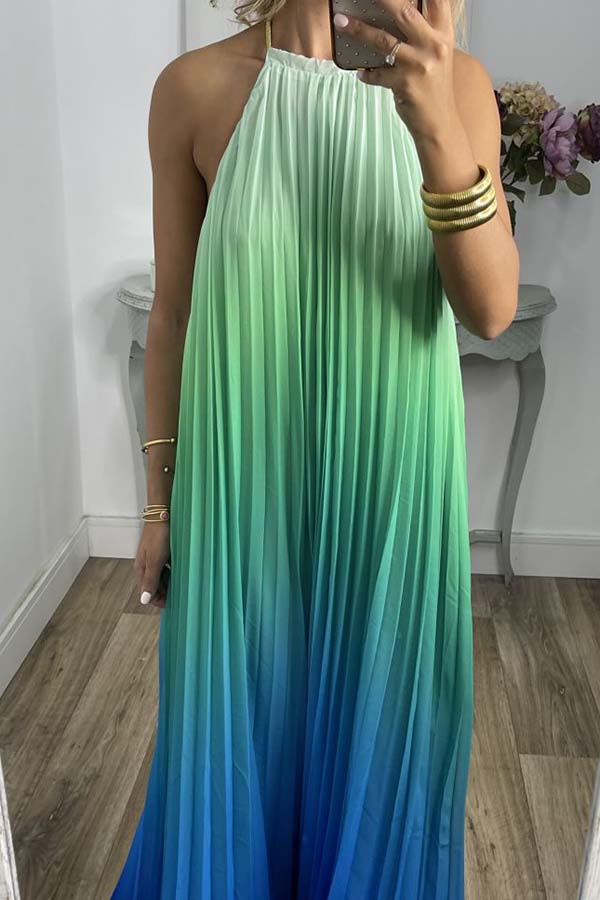 GRADIENT PEARL DRESS
