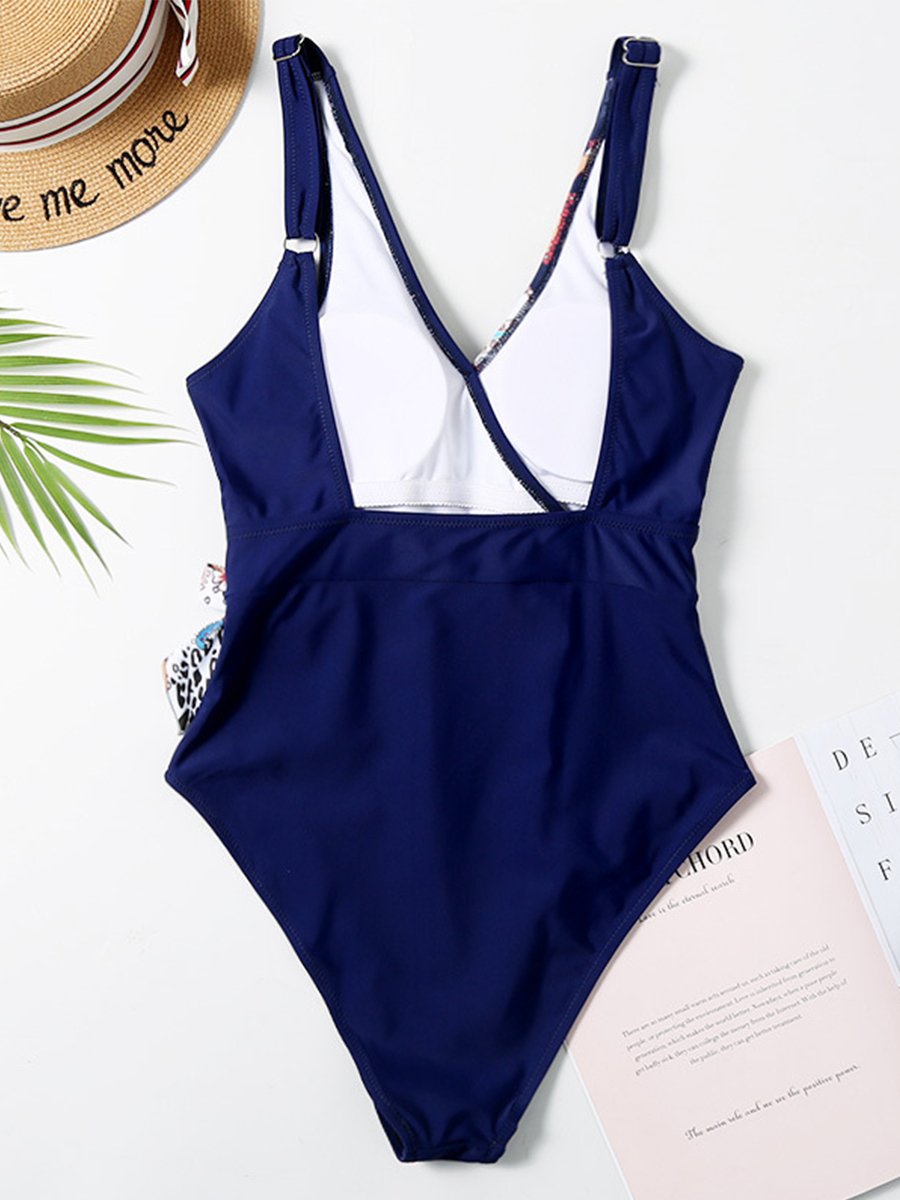 Floral Print One-piece Swimsuit