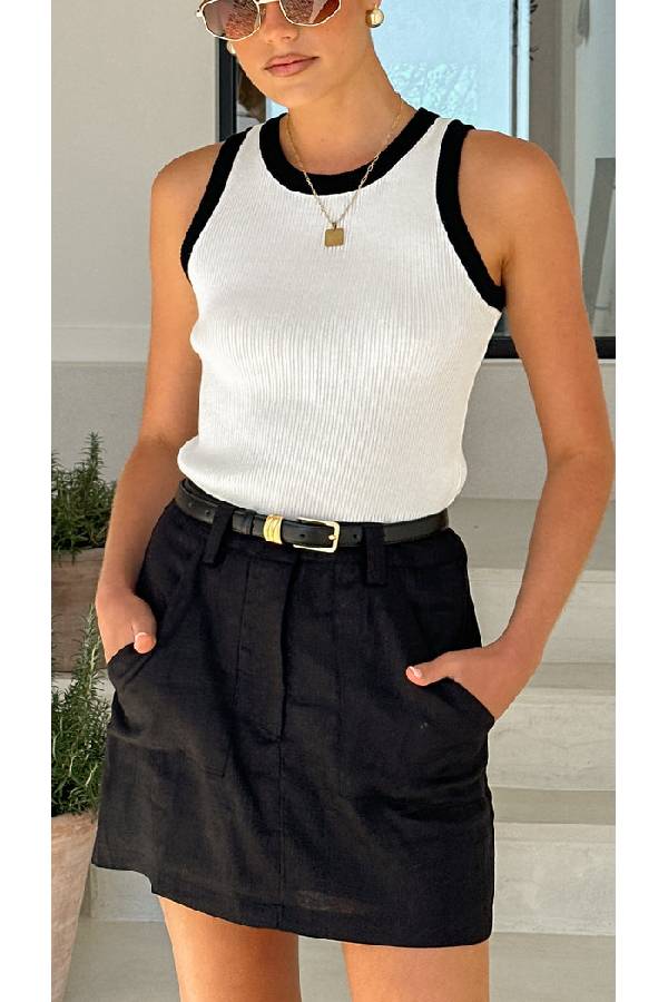 Singlet - Black / White