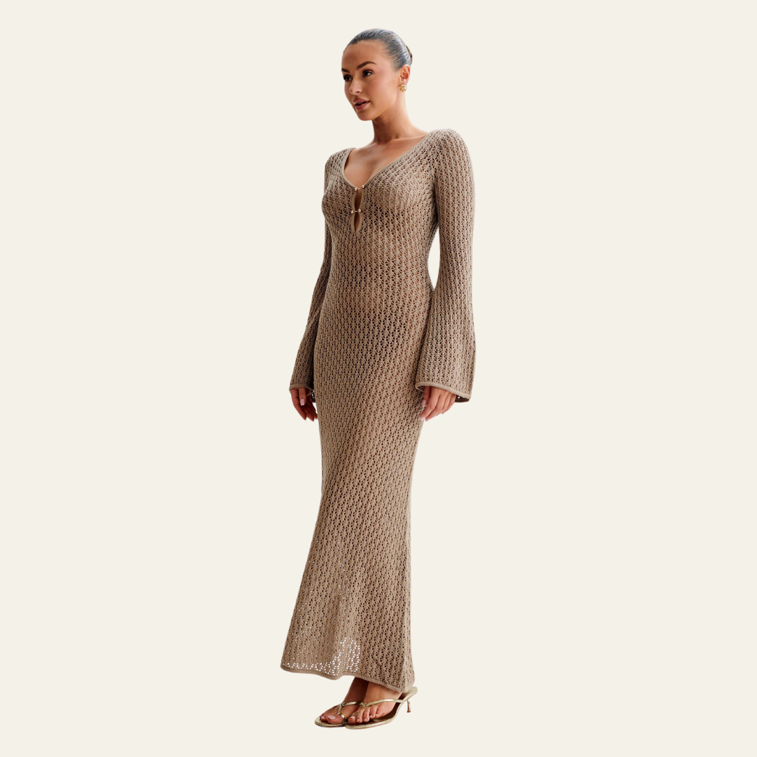The St. Moritz Crochet Beach Maxi Dress