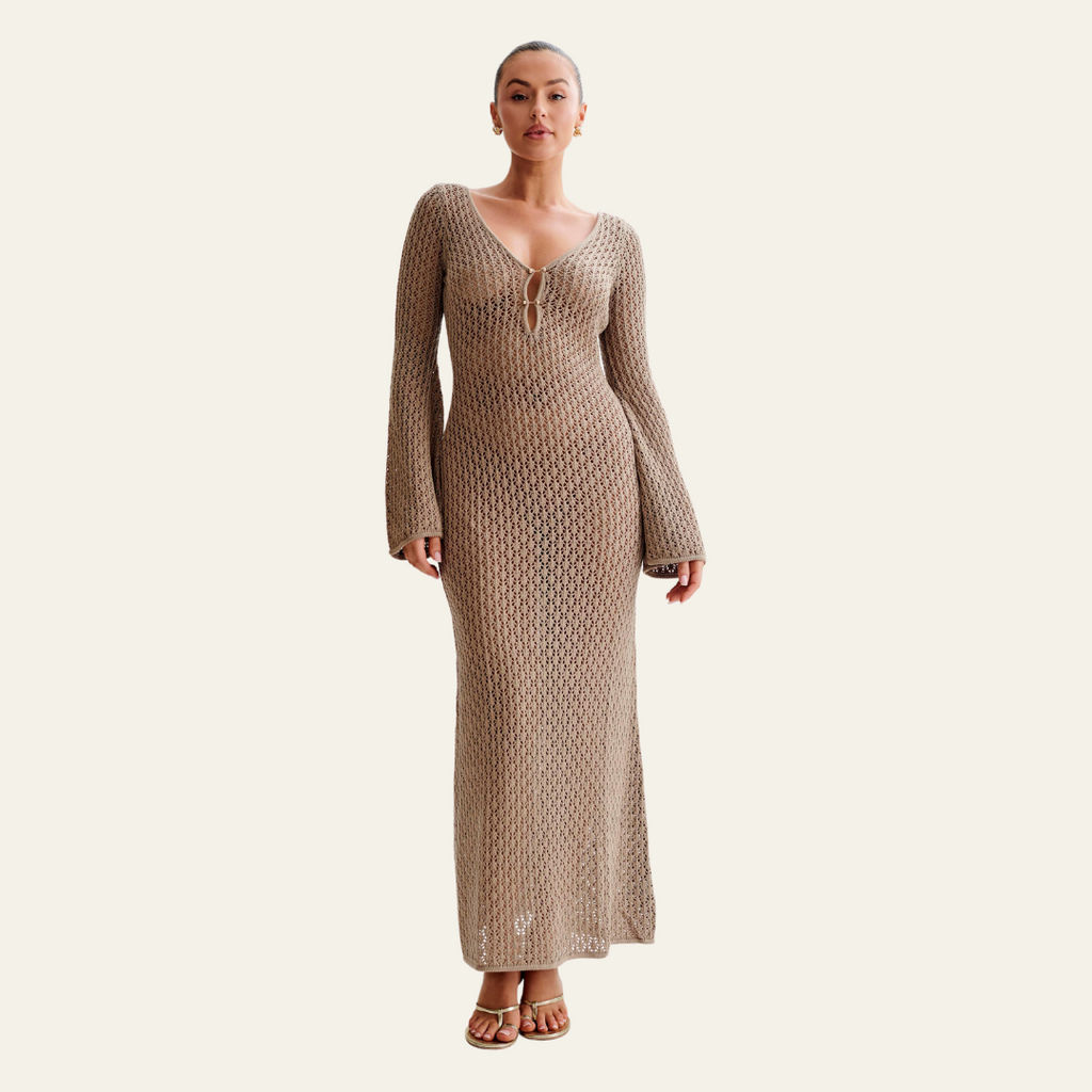 The St. Moritz Crochet Beach Maxi Dress