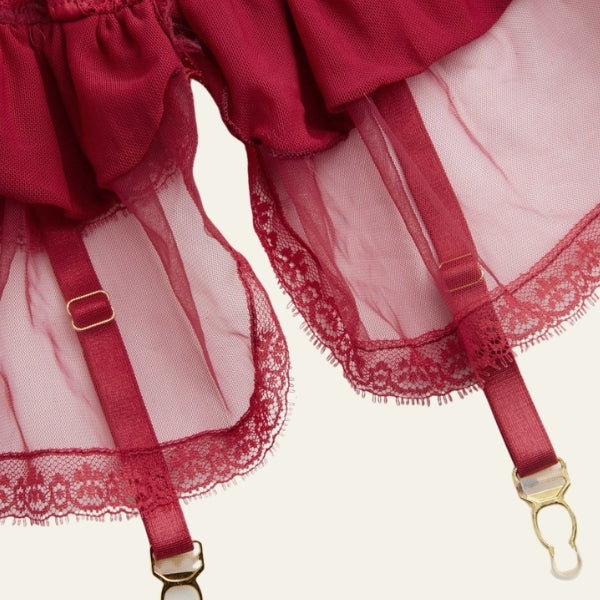The Verona Ruffle Thong Set