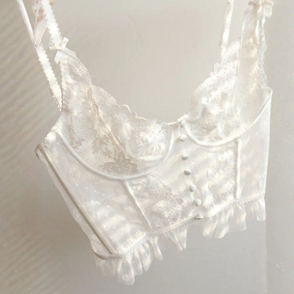 The Verona Lace-Detail Corset Top
