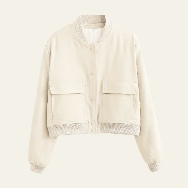 The Soho Cropped Snap-Front Jacket
