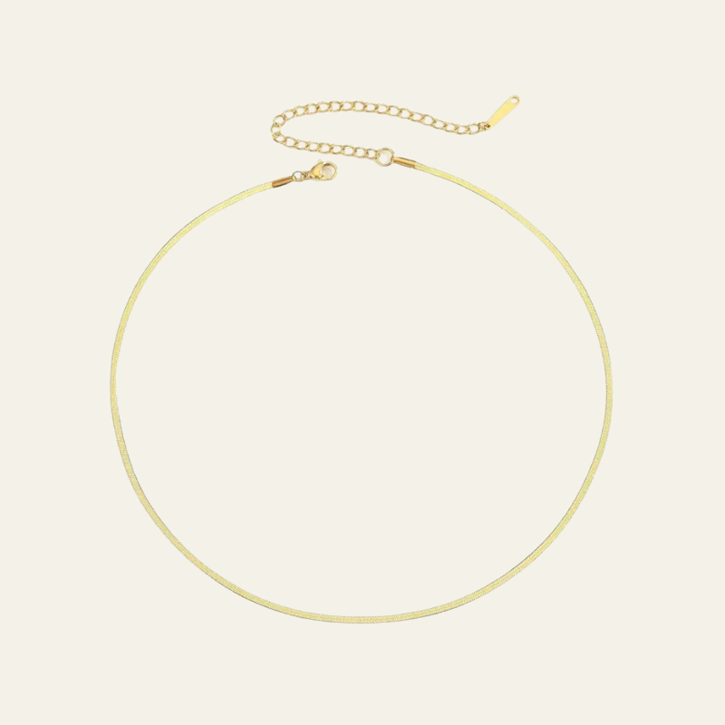 The Lisbon Herringbone Chain Necklace
