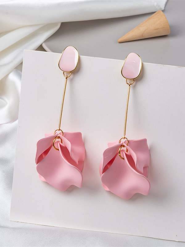 Boucles d'oreilles à pampilles en pétales
