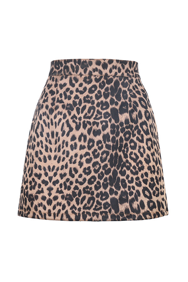 High-waist zipper autumn and winter A-line solid color skirt 13