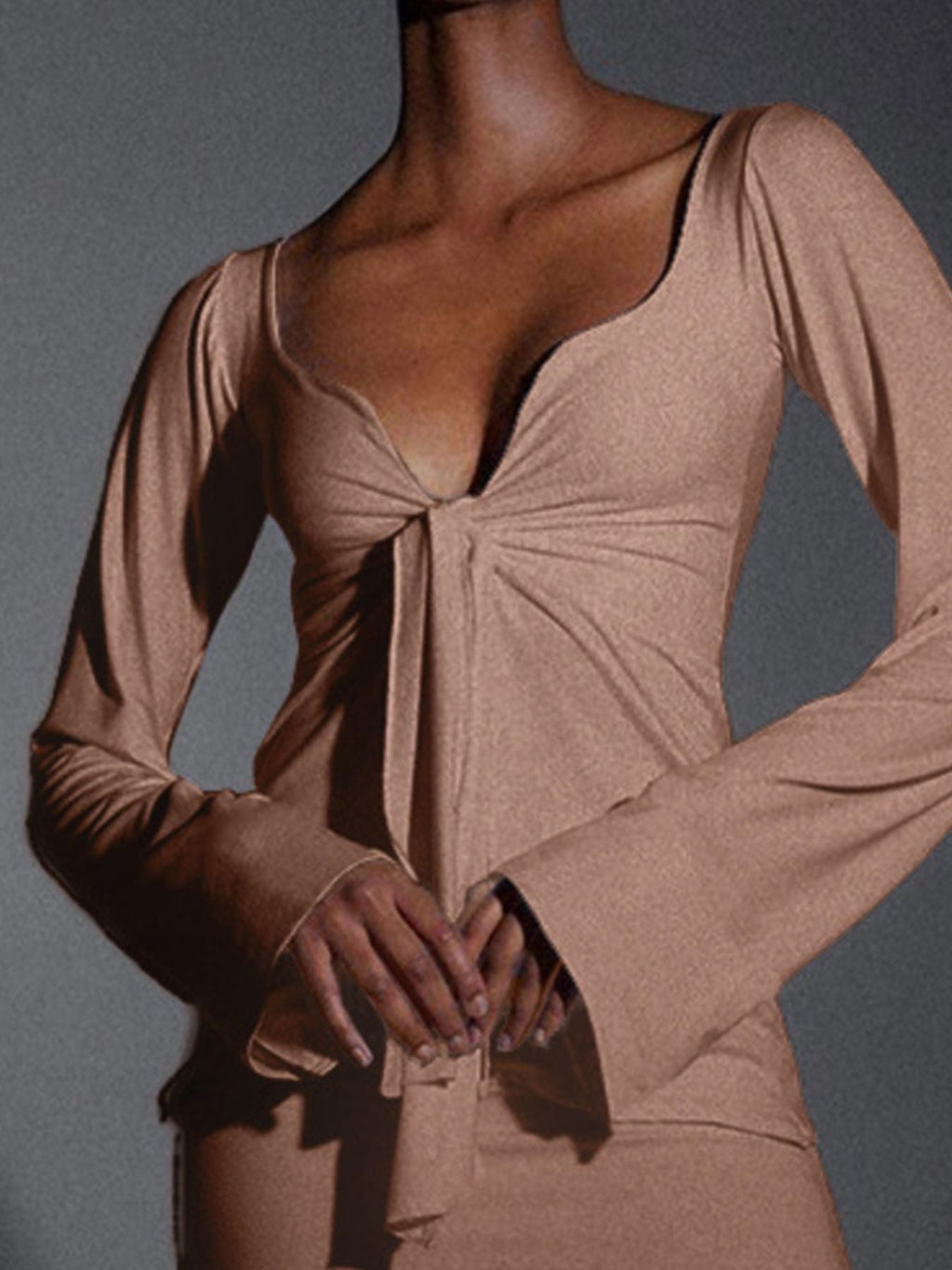 Chic Tie-Front Top – Flattering Fit