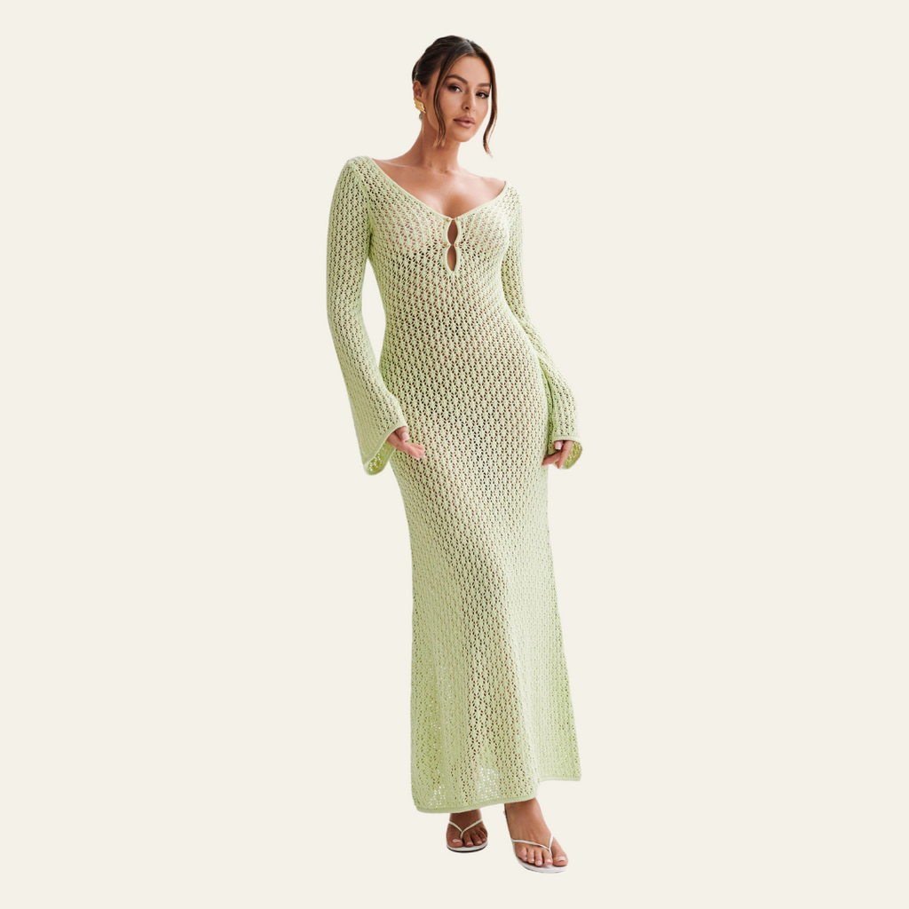 The St. Moritz Crochet Beach Maxi Dress