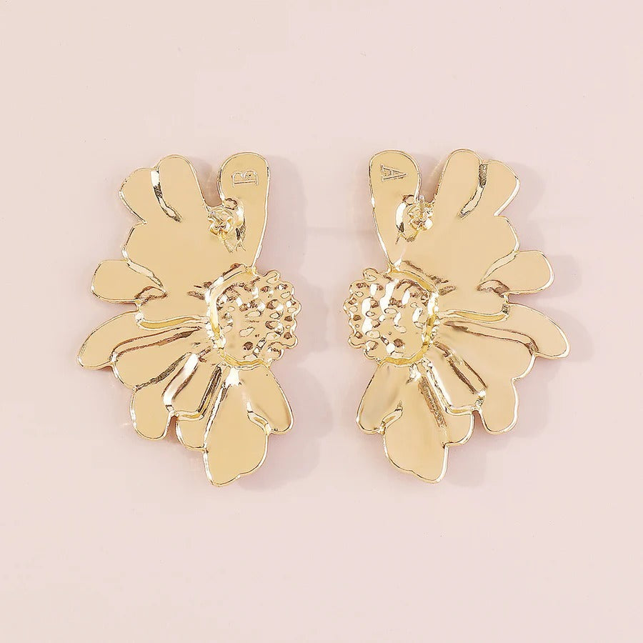 Retro Alloy Floral Pattern Earrings