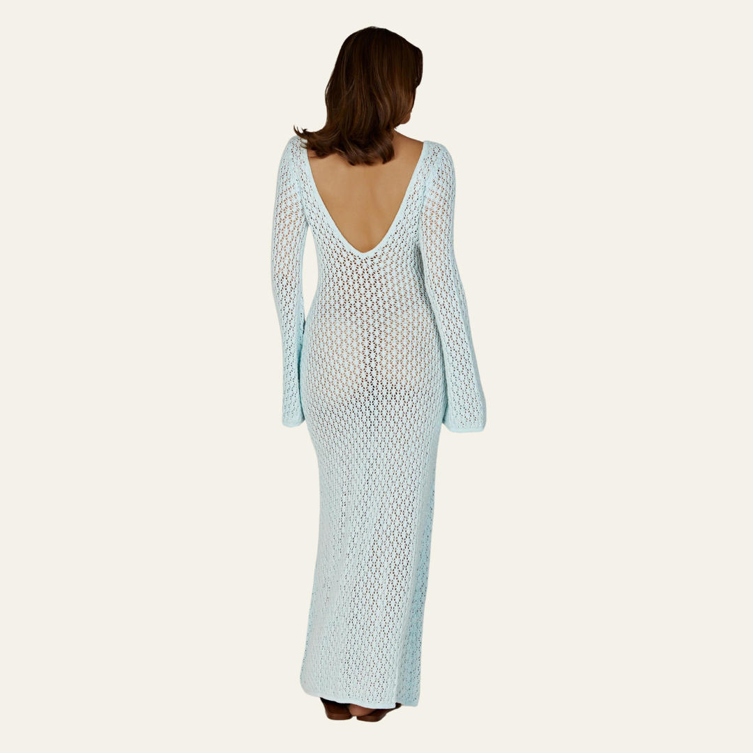 The St. Moritz Crochet Beach Maxi Dress