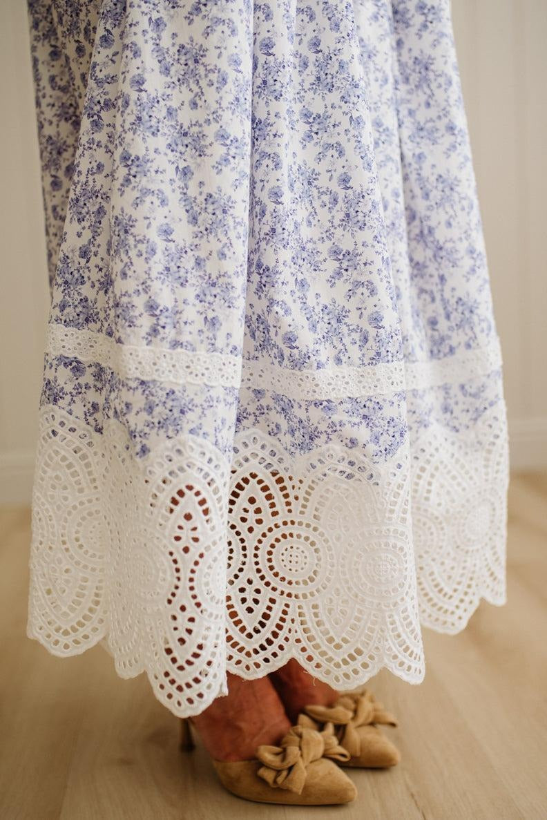 Julia Lace Hem Maxi Dress