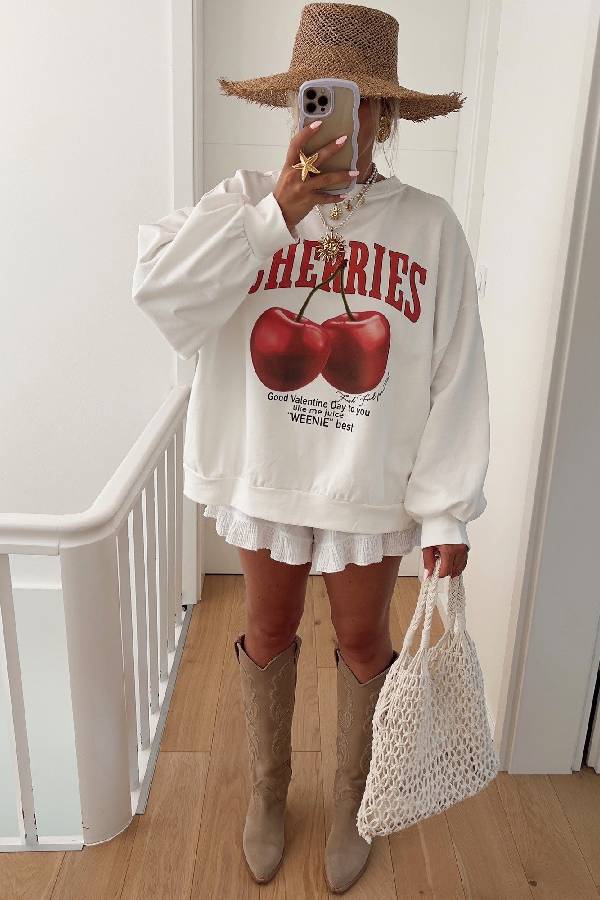 Ibiza Sweatshirt White one size