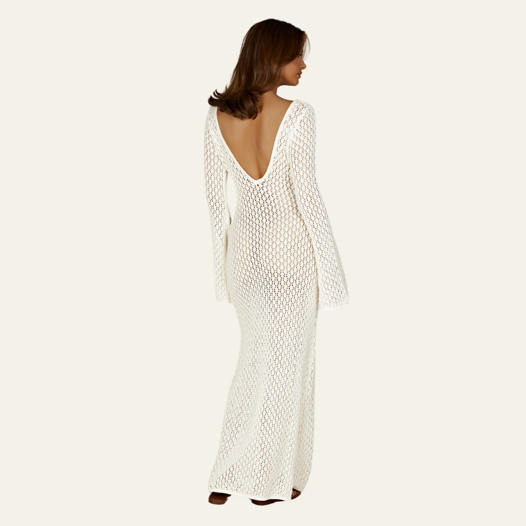 The St. Moritz Crochet Beach Maxi Dress