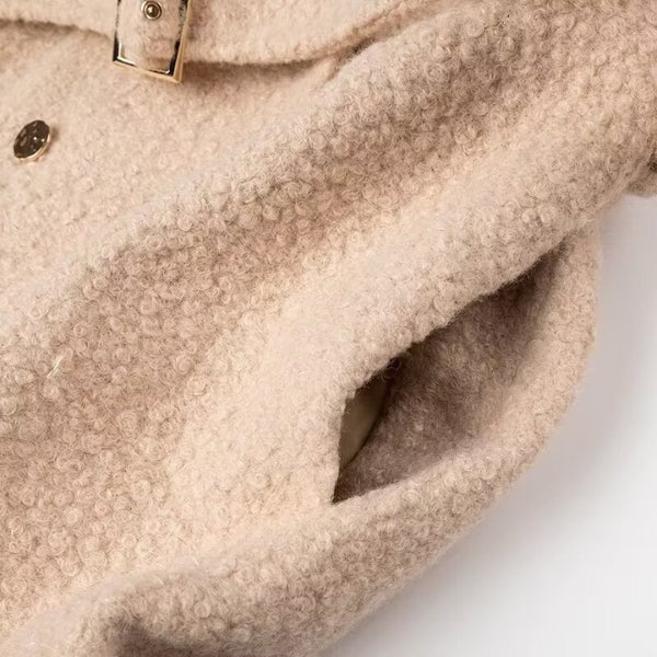 The Oslo Textured Belted Long Coat
