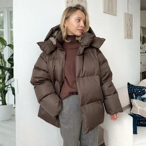 The Arctic Oversized Puffer Jacket Brown
