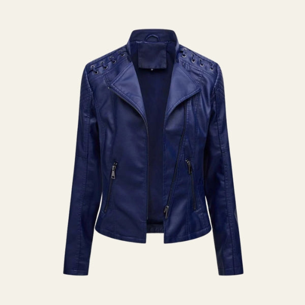 The Amalfi Blush Leather Jacket