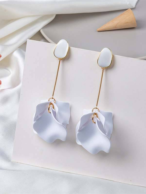 Boucles d'oreilles à pampilles en pétales