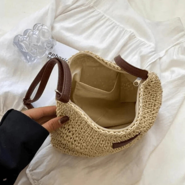 The Camille Woven Crossbody Bag