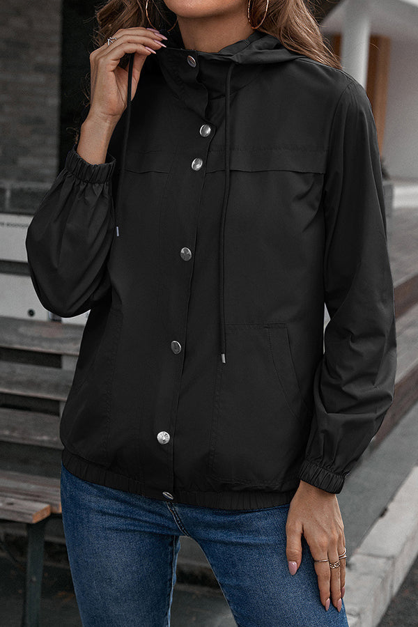 Sports Mountaineering Wear Windbreaker Jacket Waterproof Jacket Tops Black